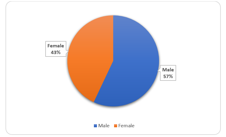 Gender Distribution of Incubation Grantees
