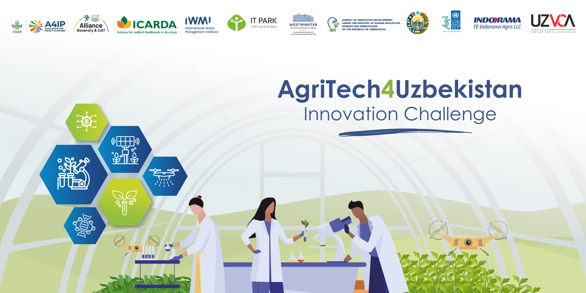 AgriTech Uzbekistan Innovation challenge information poster