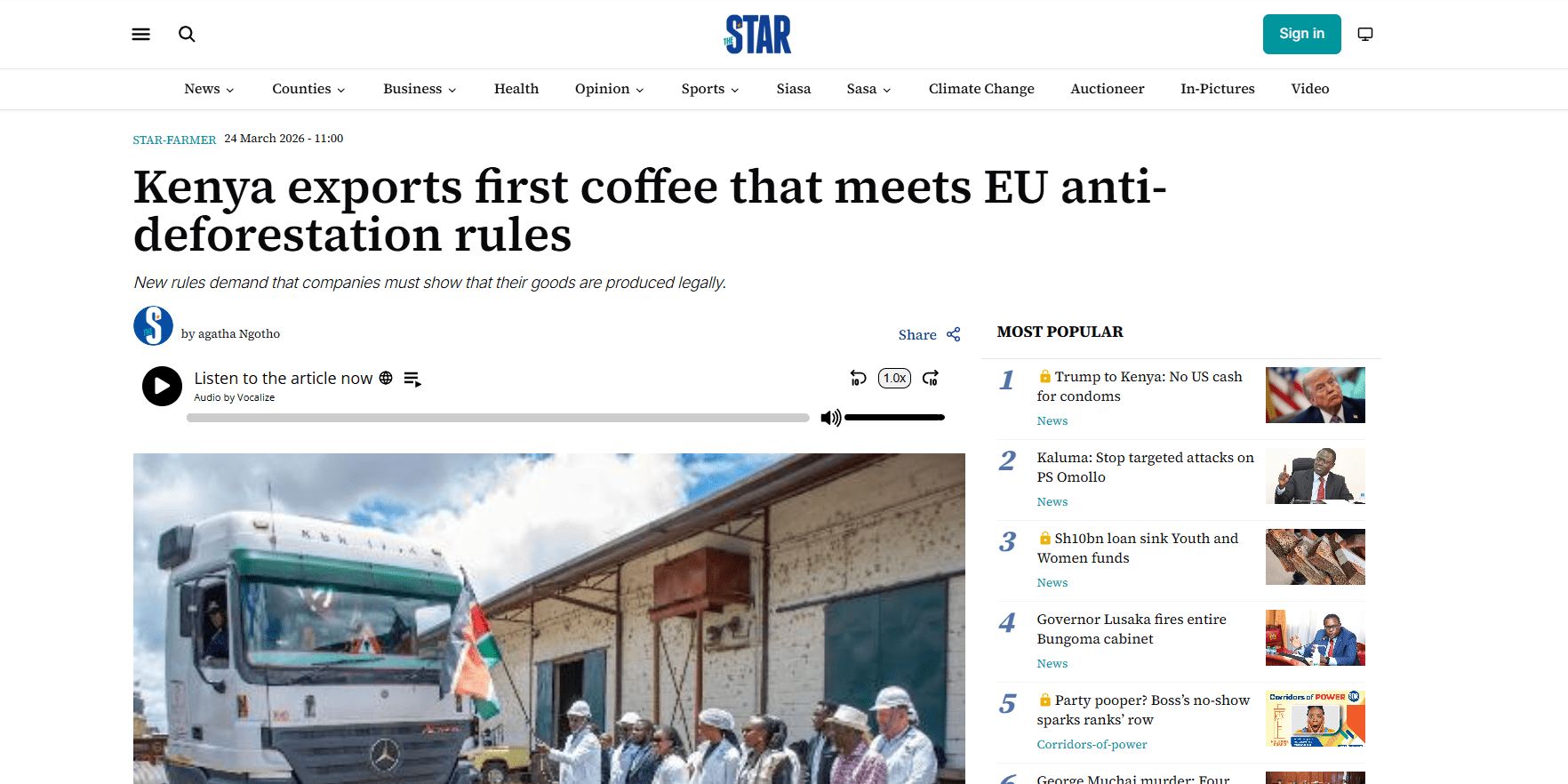 Kenya&rsquo;s first EUDR-ready coffee shipment - A milestone for sustainable trade - Image 5