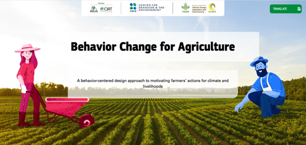 The Behavior Change for Agriculture Guide is a collaboration between Climate Change, Agriculture and Food Security (CCAFS), The Alliance of Bioversity and the International Center for Tropical