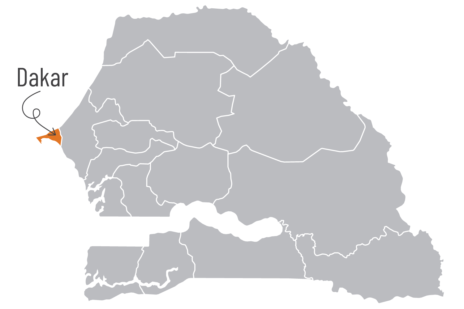Senegal Map - Alliance of Bioversity International and CIAT