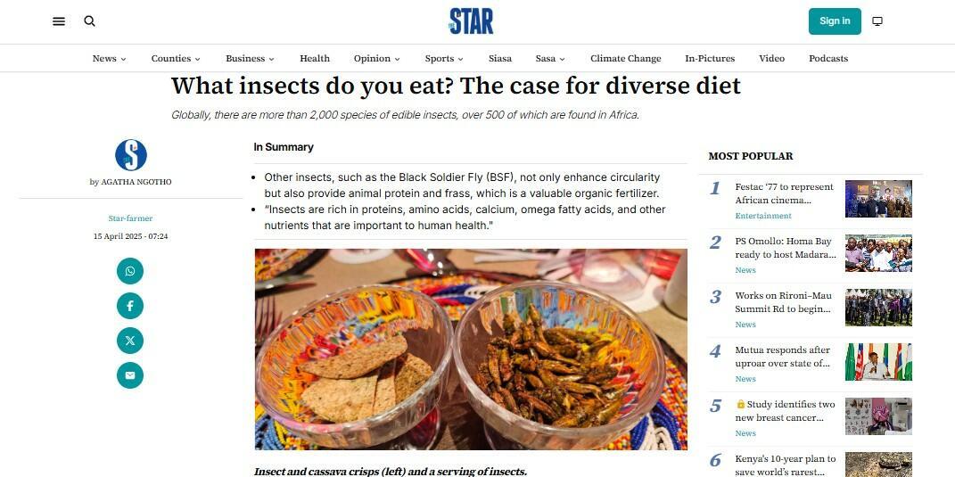 The Alliance at CGIAR Science Week - Media Coverage 4