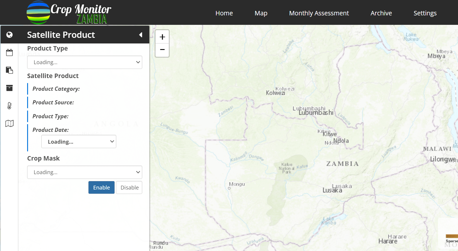 Zambia Launches National Crop Monitor to Enhance Agricultural Resilience Amidst Drought Crisis - Map 1