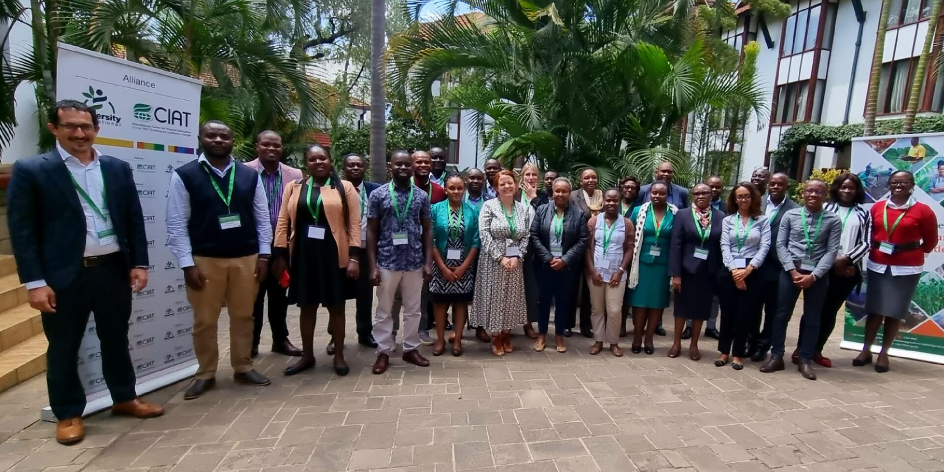 Alliance staff and stakeholders at the climate smart agriculture investment planning workshop