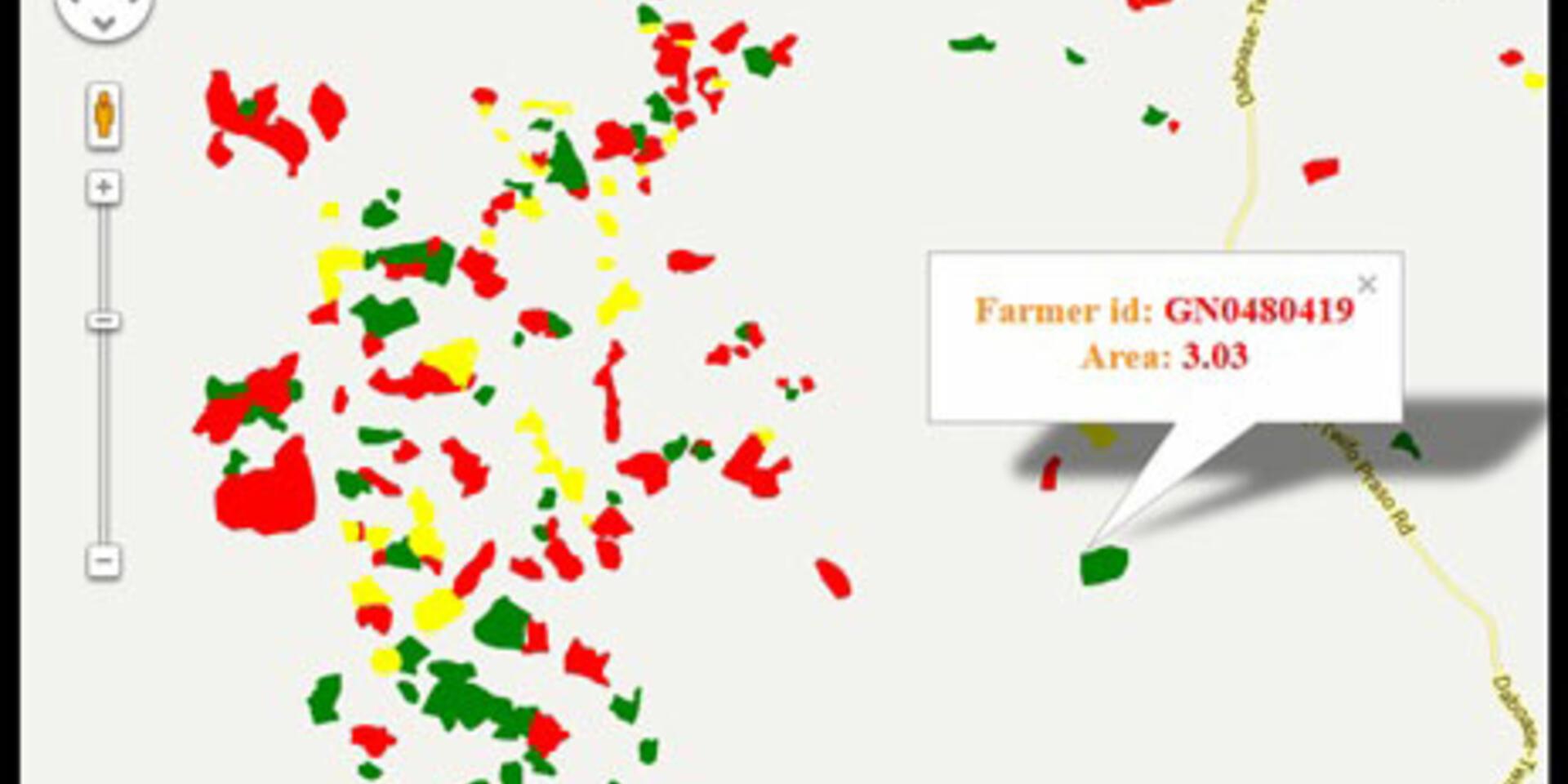 Mapping the biodiversity status of over 10,000 Ghanaian cocoa farms