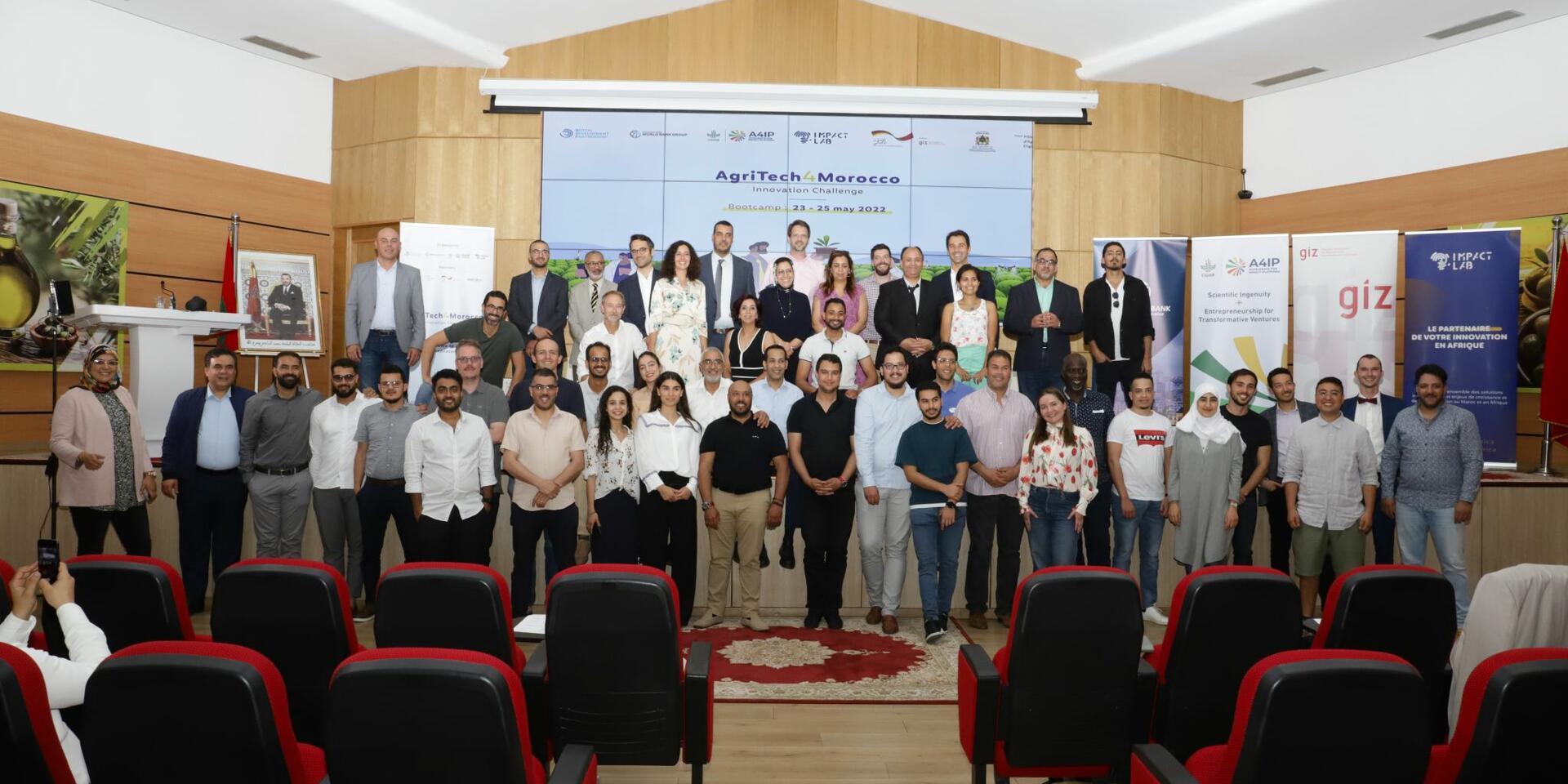 Participants at the AgriTech4Morrocco innovation challenge bootcamp in Morocco