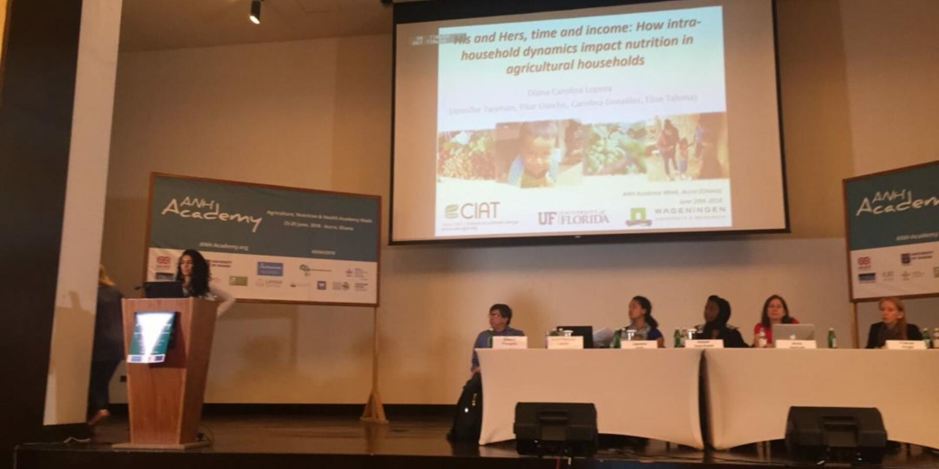 CIAT researchers presented during Agriculture, Nutrition & Health (ANH) Academy week