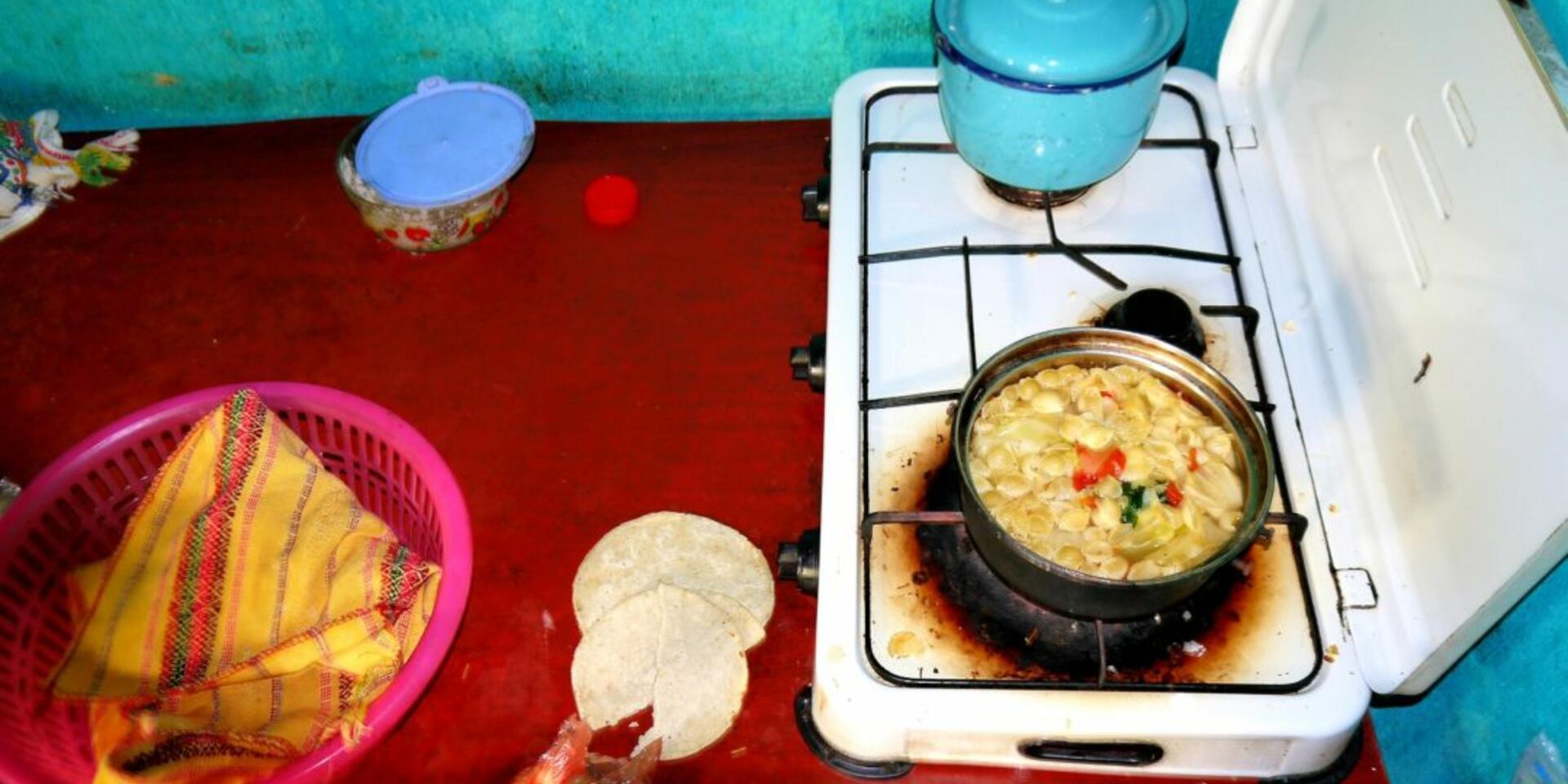 Only tortillas and beans