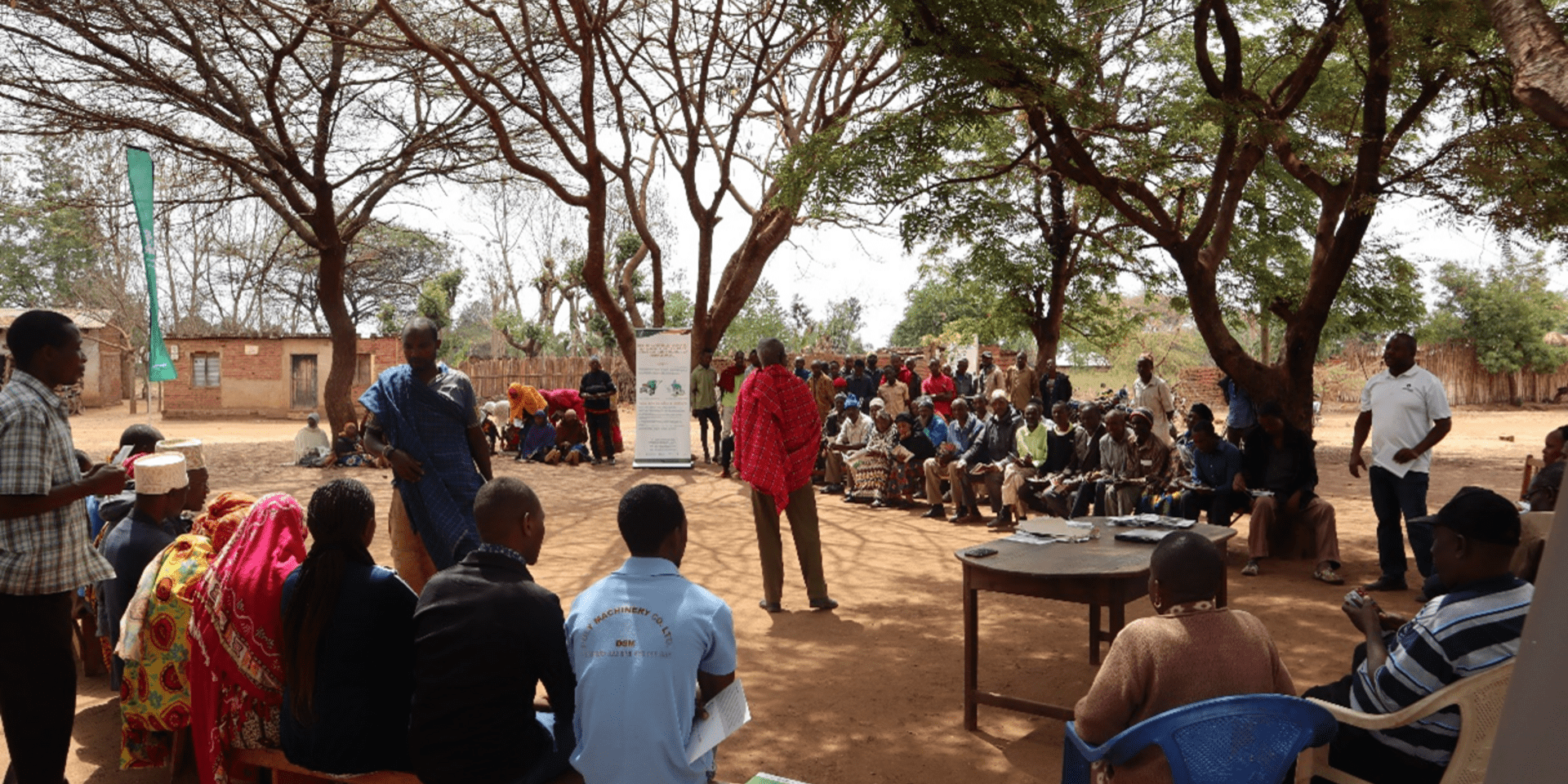 Ongoing farmers forum in Qash village. Photo credit: Gloriana Ndibalema/IITA