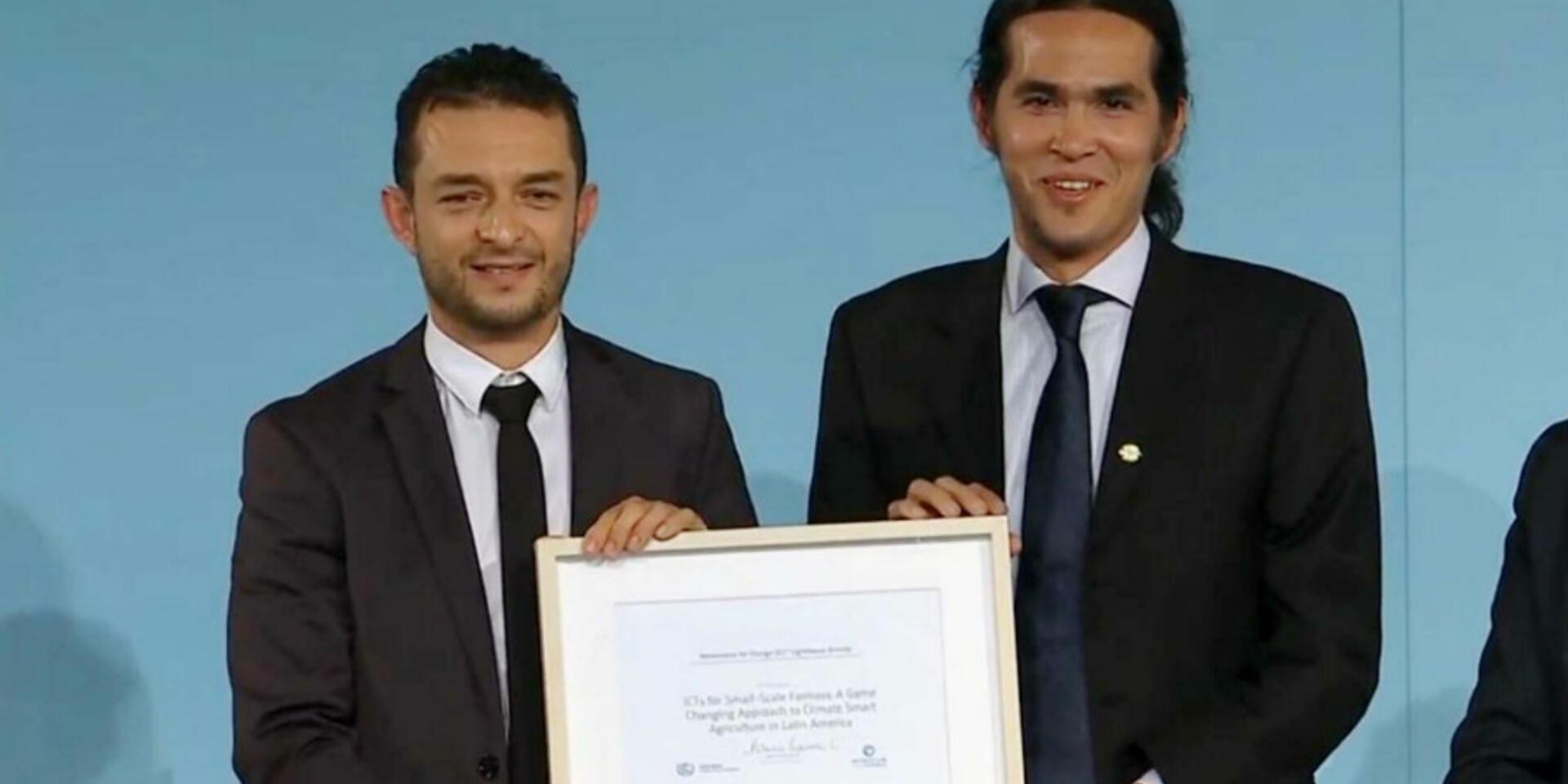 In Bonn, CIAT scientists collect prestigious UN award
