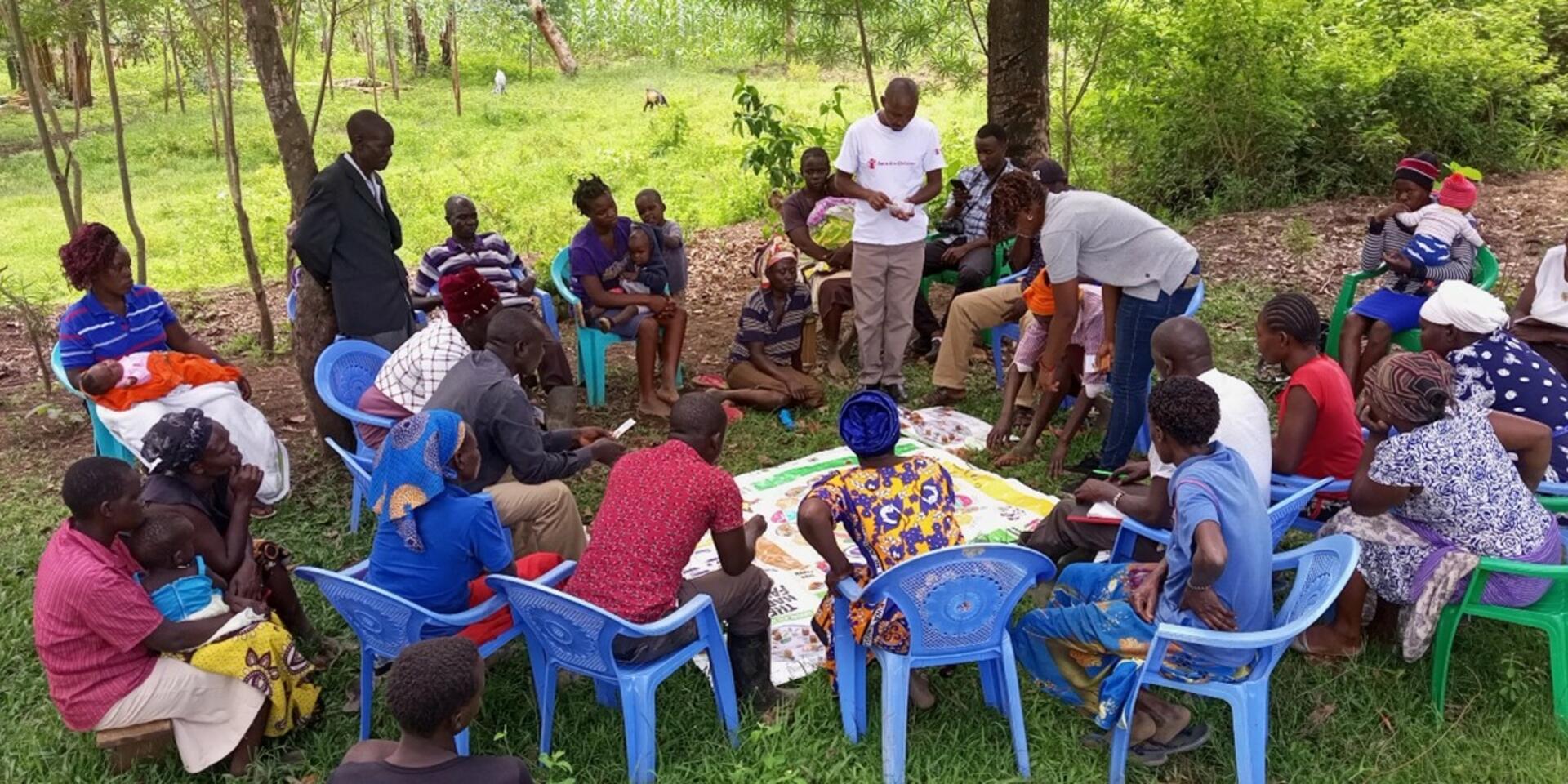 Participants from Kaliwa C.U trying out the Happy Family board game  