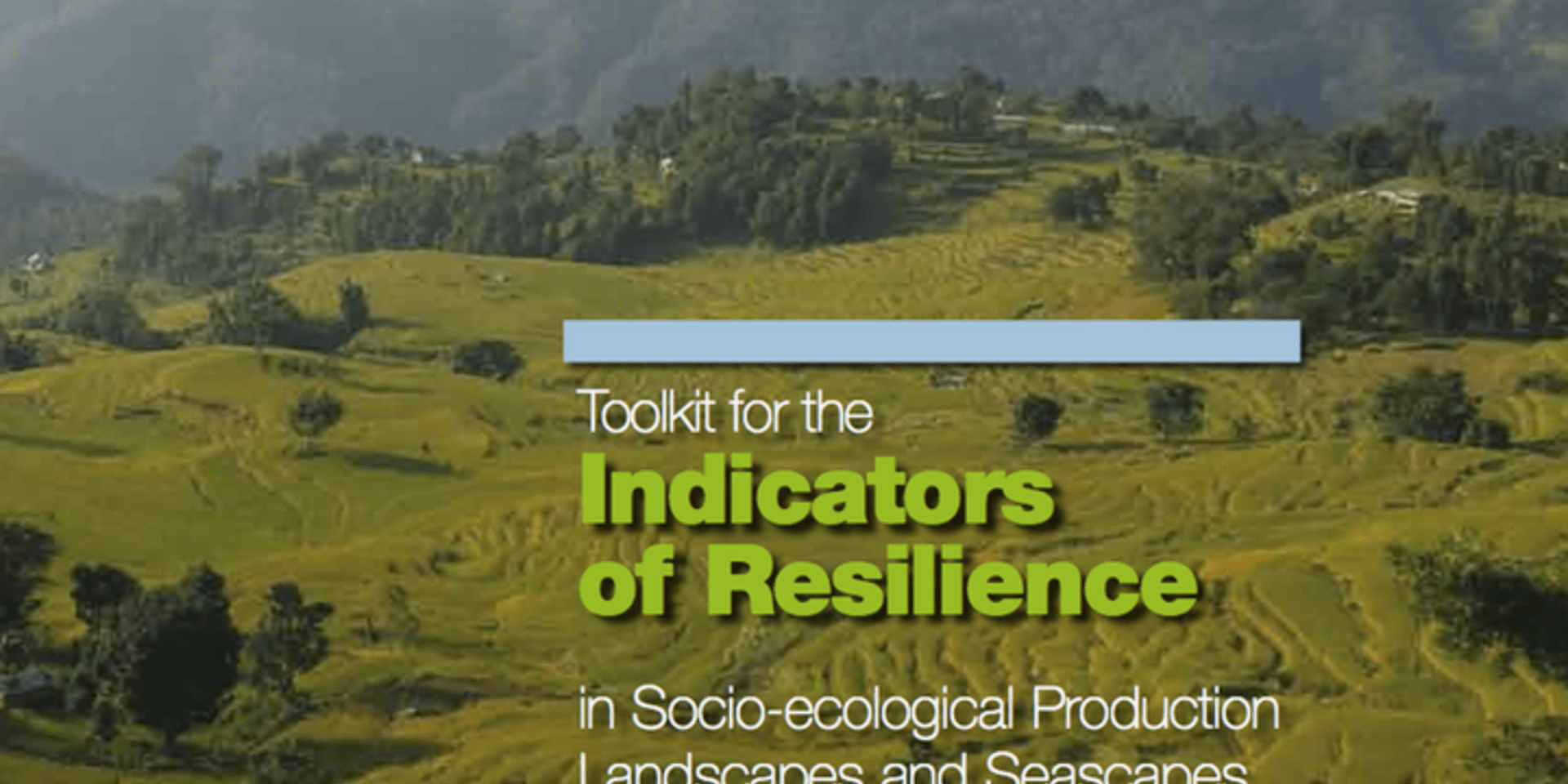 A new toolkit to measure resilience is now available