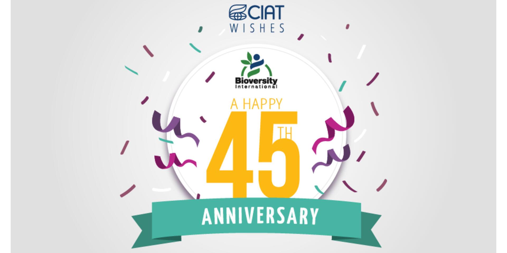 Bioversity International to mark 45th anniversary