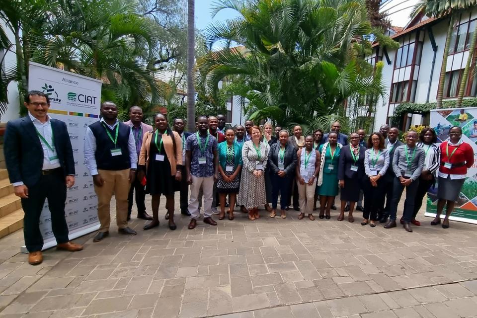 Alliance staff and stakeholders at the climate smart agriculture investment planning workshop