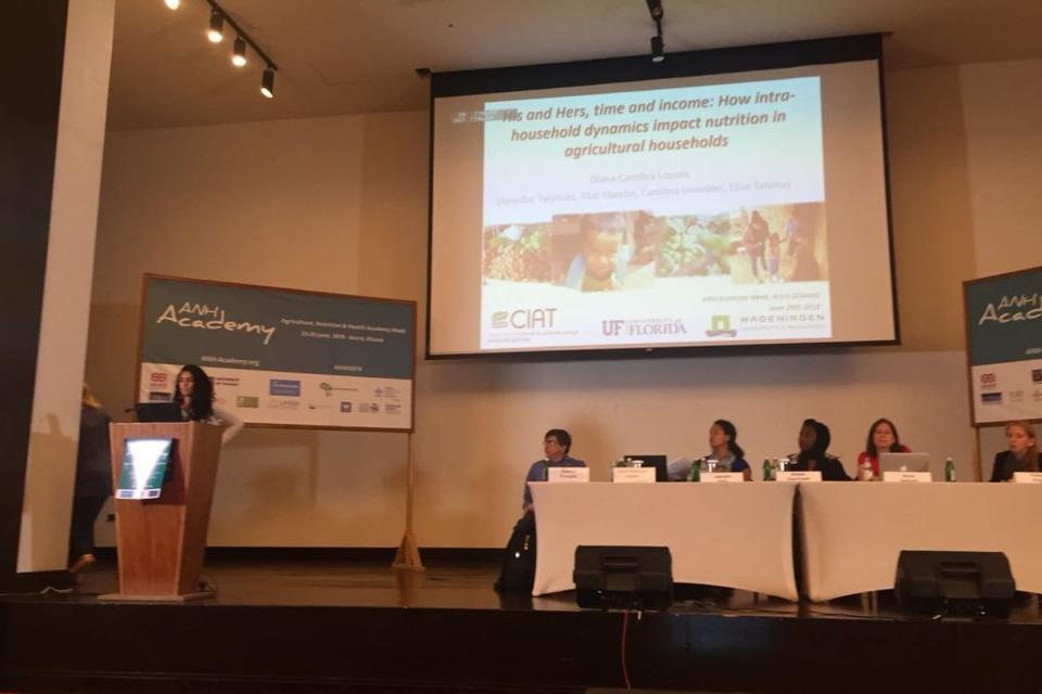 CIAT researchers presented during Agriculture, Nutrition & Health (ANH) Academy week