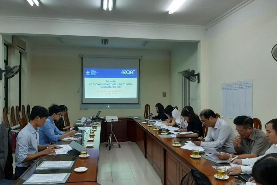 Multi-stakeholder Workshops for Food Systems Profiles at the A4NH Benchmark Sites along rural-urban transect in Vietnam